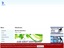 Tablet Screenshot of kkk-skrzyszow.pl